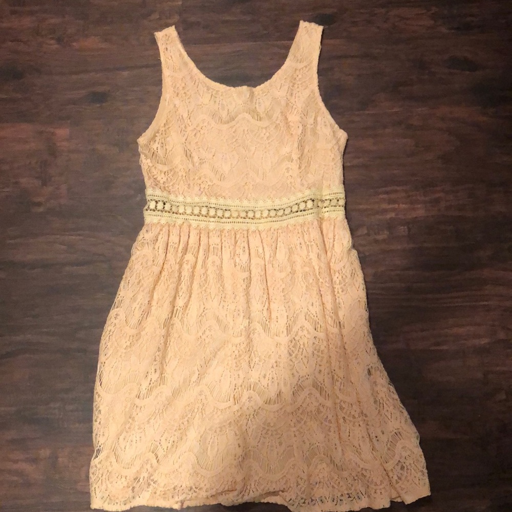 Coral Lace Dress